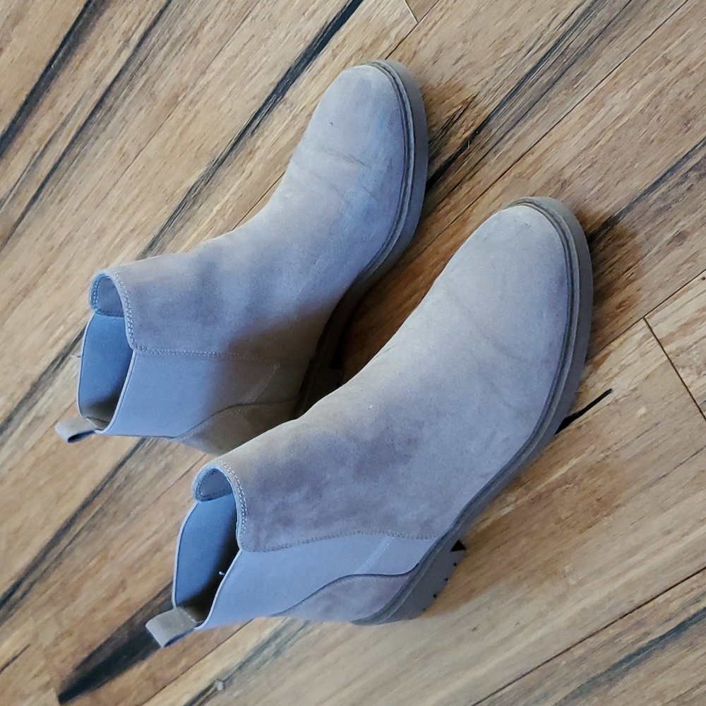 Tan ankle booties